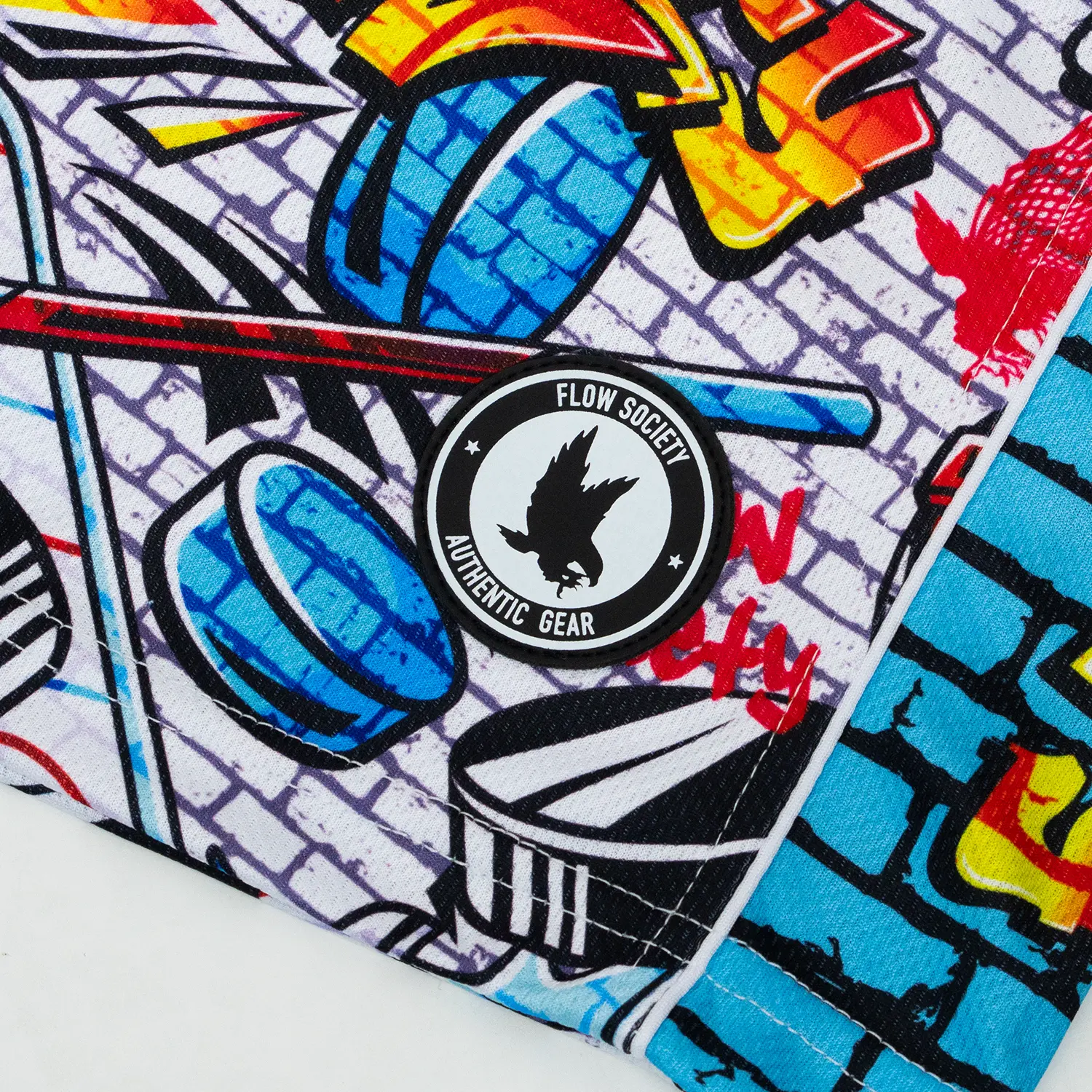 Boys Brick Graffiti Hockey Short - Image 3