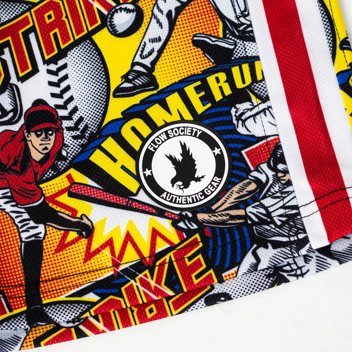 Boys Flow Baseball Comic Sideline Attack Short - Image 3