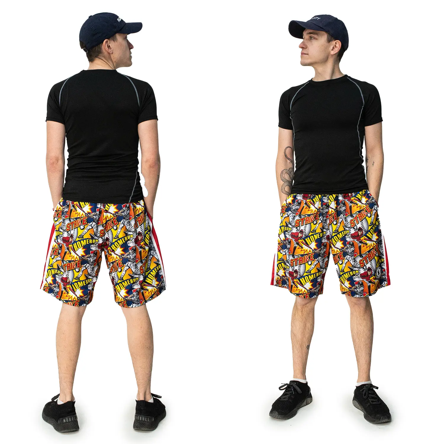 Boys Flow Baseball Comic Sideline Attack Short - Image 4