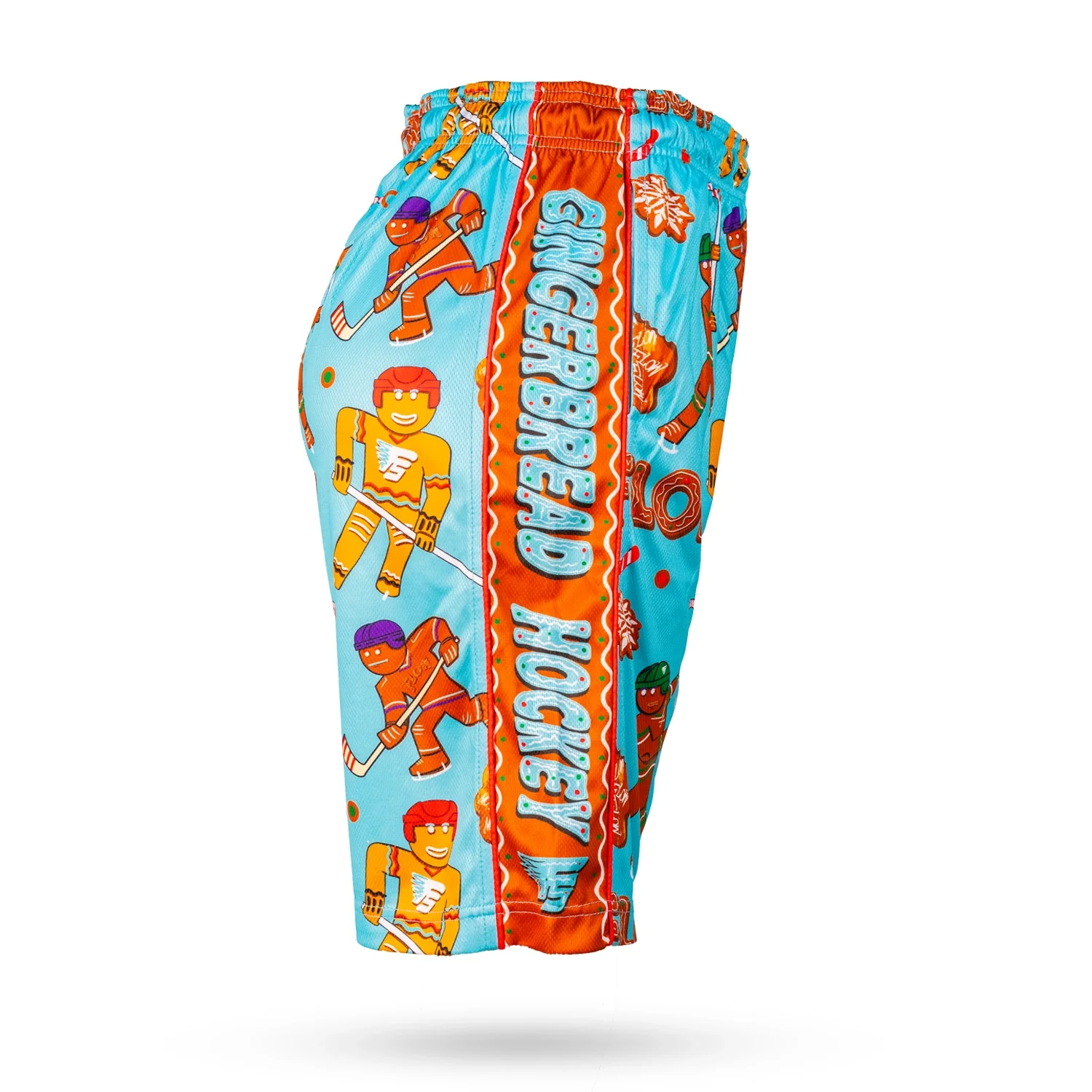 Boys Gingerbread Hockey Shorts - Image 2