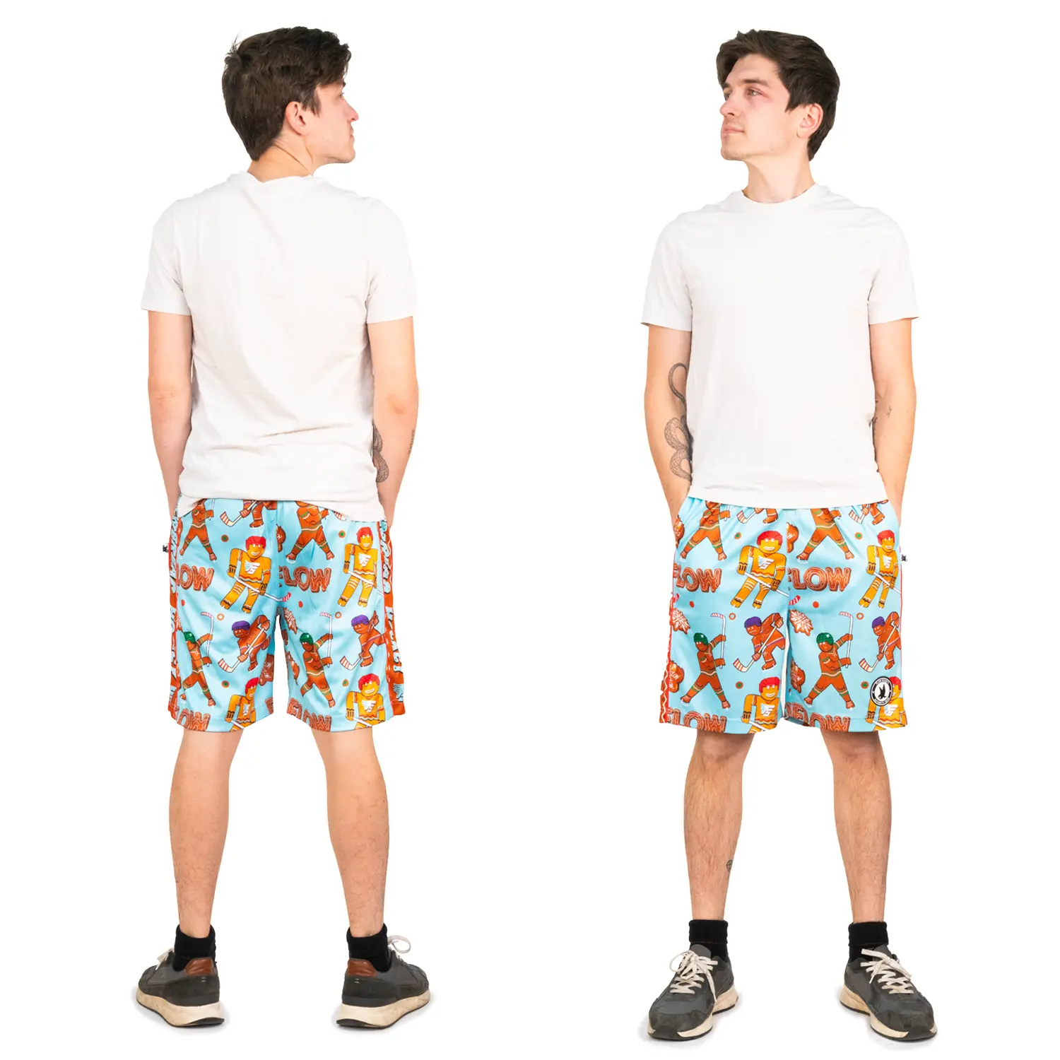 Boys Gingerbread Hockey Shorts - Image 5
