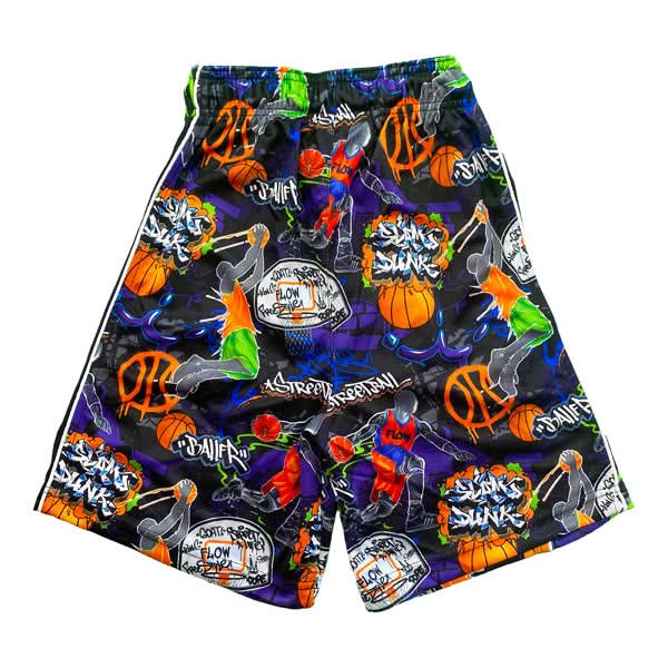 Boys Graffiti Streetball Short - Image 4