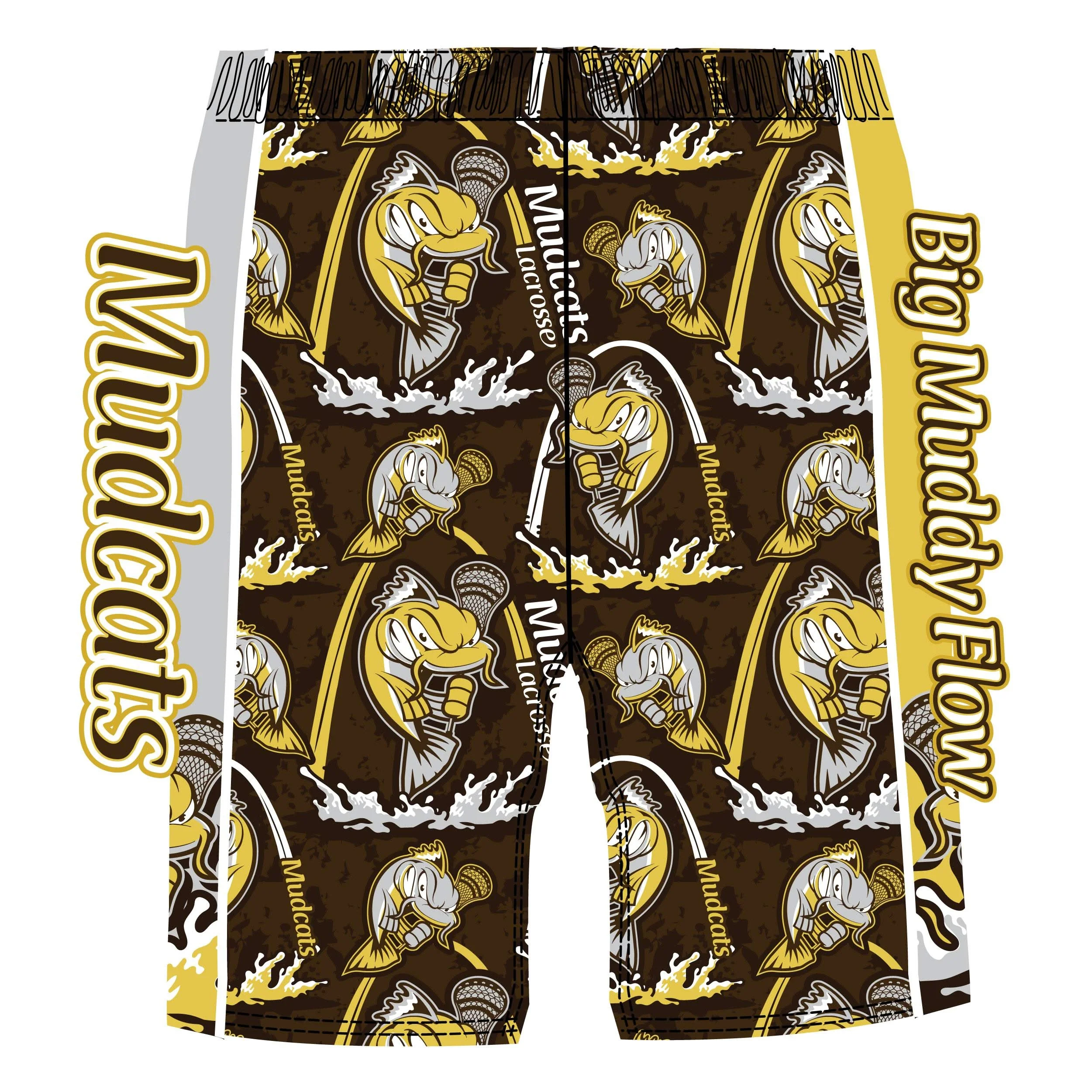 Boys & Mens Big Muddy Mudcats Brown Short - Image 2