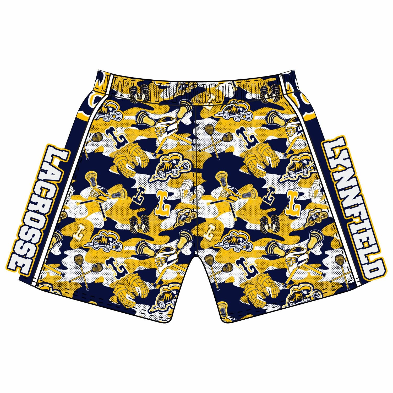 Boys & Mens Lynnfield Lacrosse Camo Short Mid-length - Image 2
