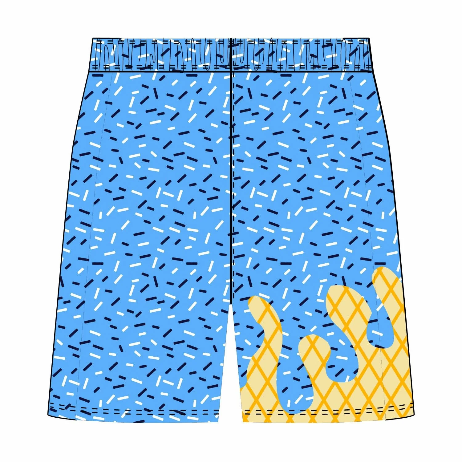 Boys & Mens Medfield Warriors Ice Cream Drip Short Mid-length - Image 2