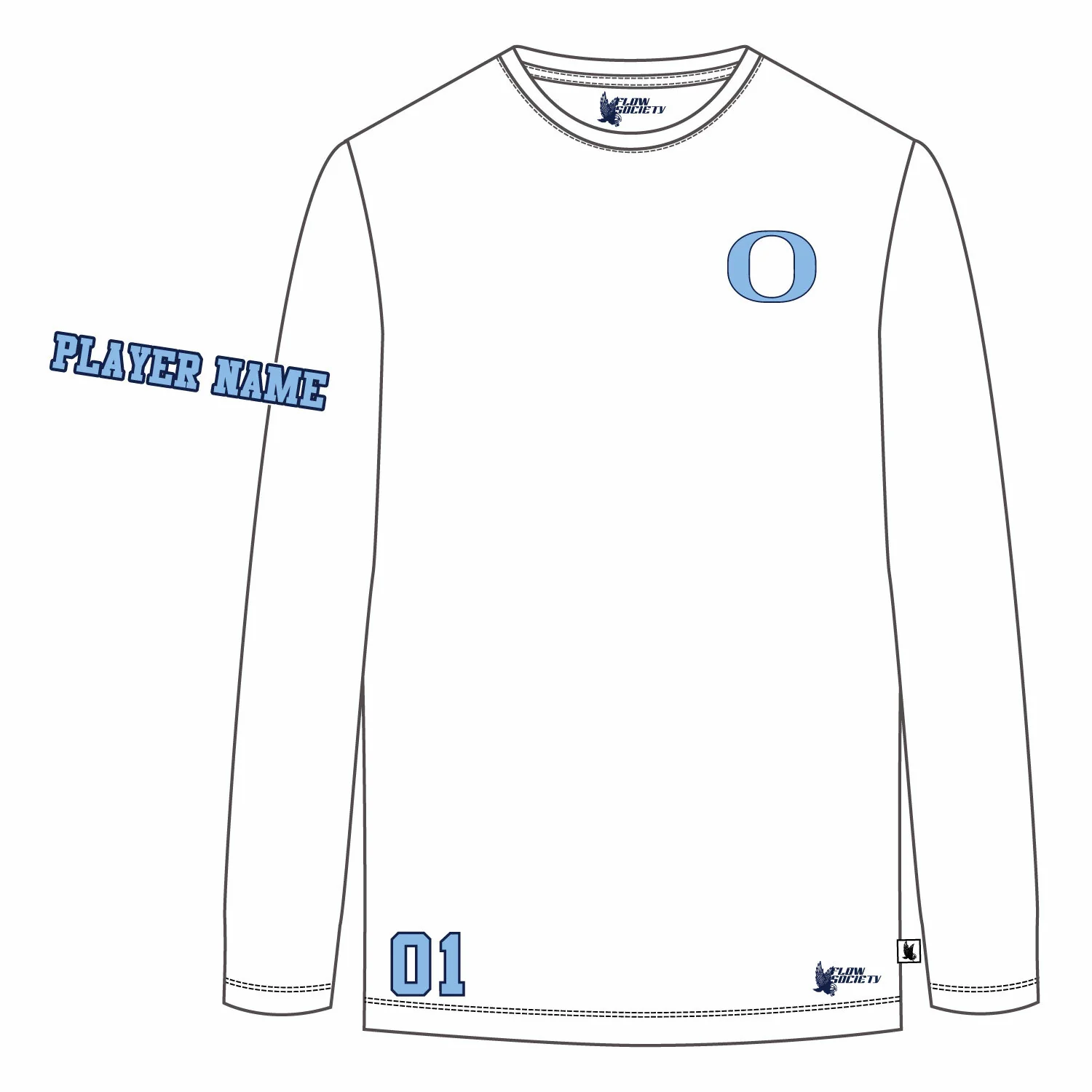 Boys & Mens Oceanside Sailors Lacrosse Long Sleeve Tee Shirt - 3 colors! - Image 5