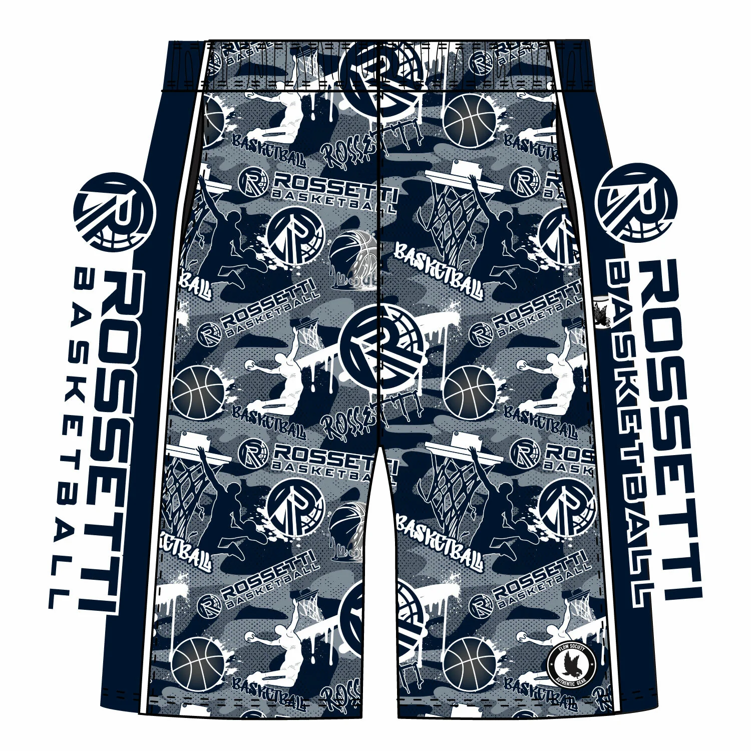 Boys & Mens Rossetti Basketballl Camo Short Classic