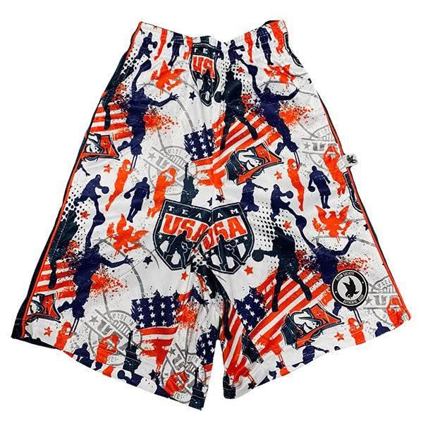 Boys Team USA Basketball Short - Image 4