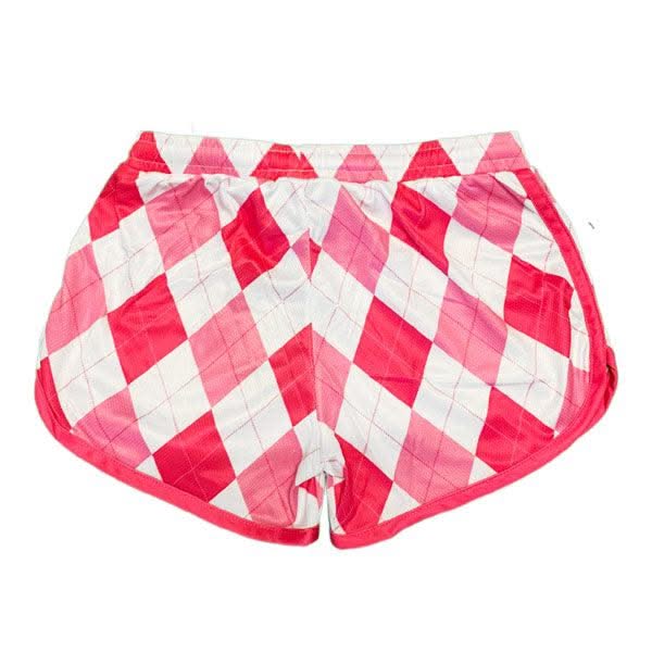 Girls & Womens New Argyle Pink Attack Short - Image 3