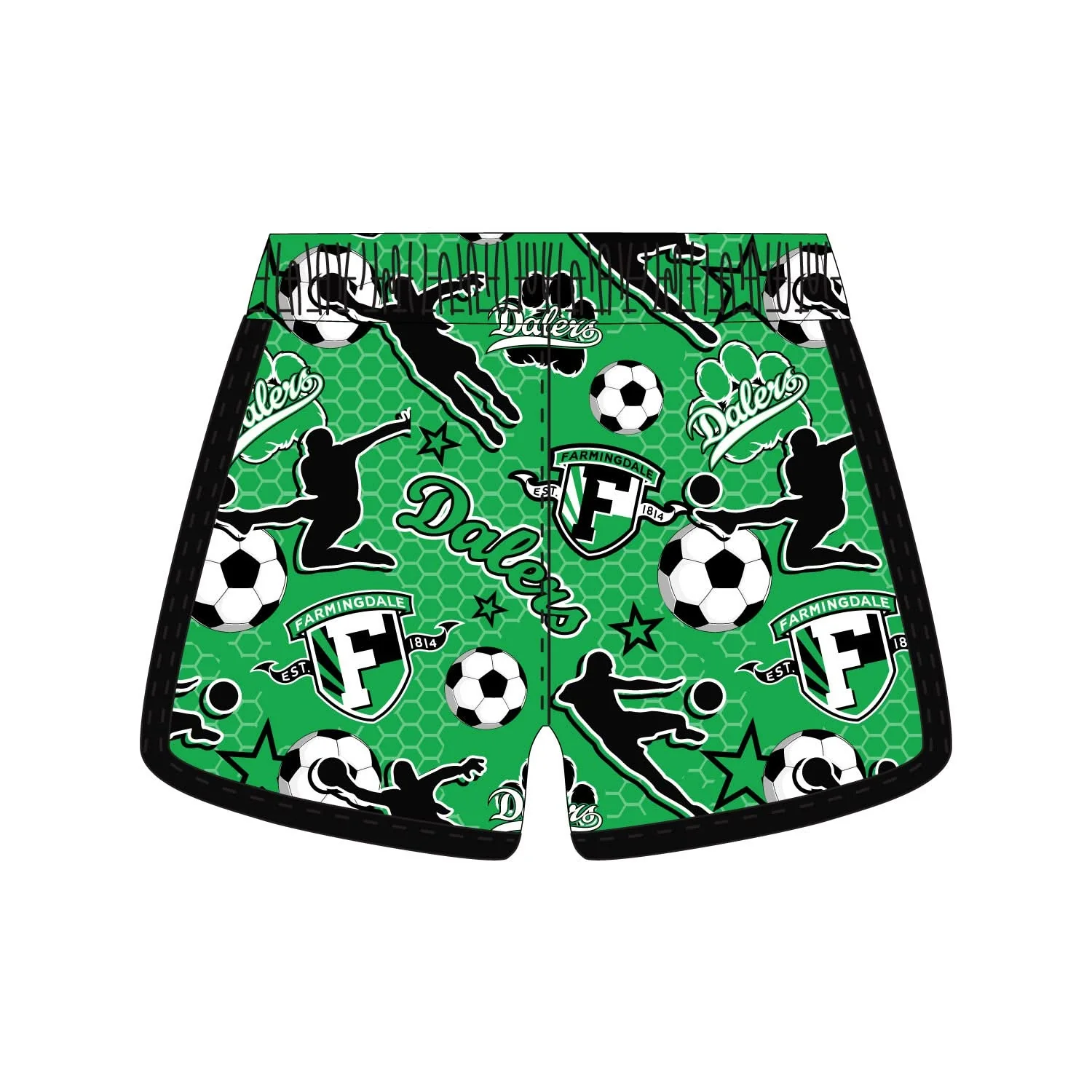Girls & Womens Farmingdale Soccer Club Short - Image 2