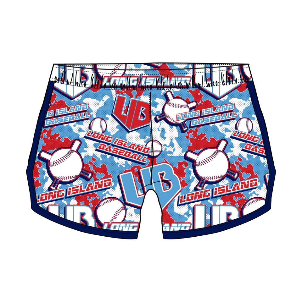 Girls & Womens Long Island Baseball Short - Image 2