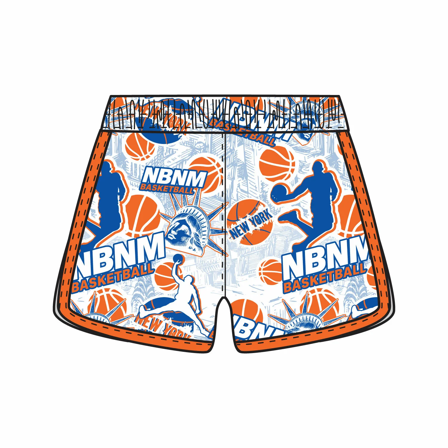 Girls & Womens North Bellmore North Merrick Basketball Short - 2 options! - Image 4