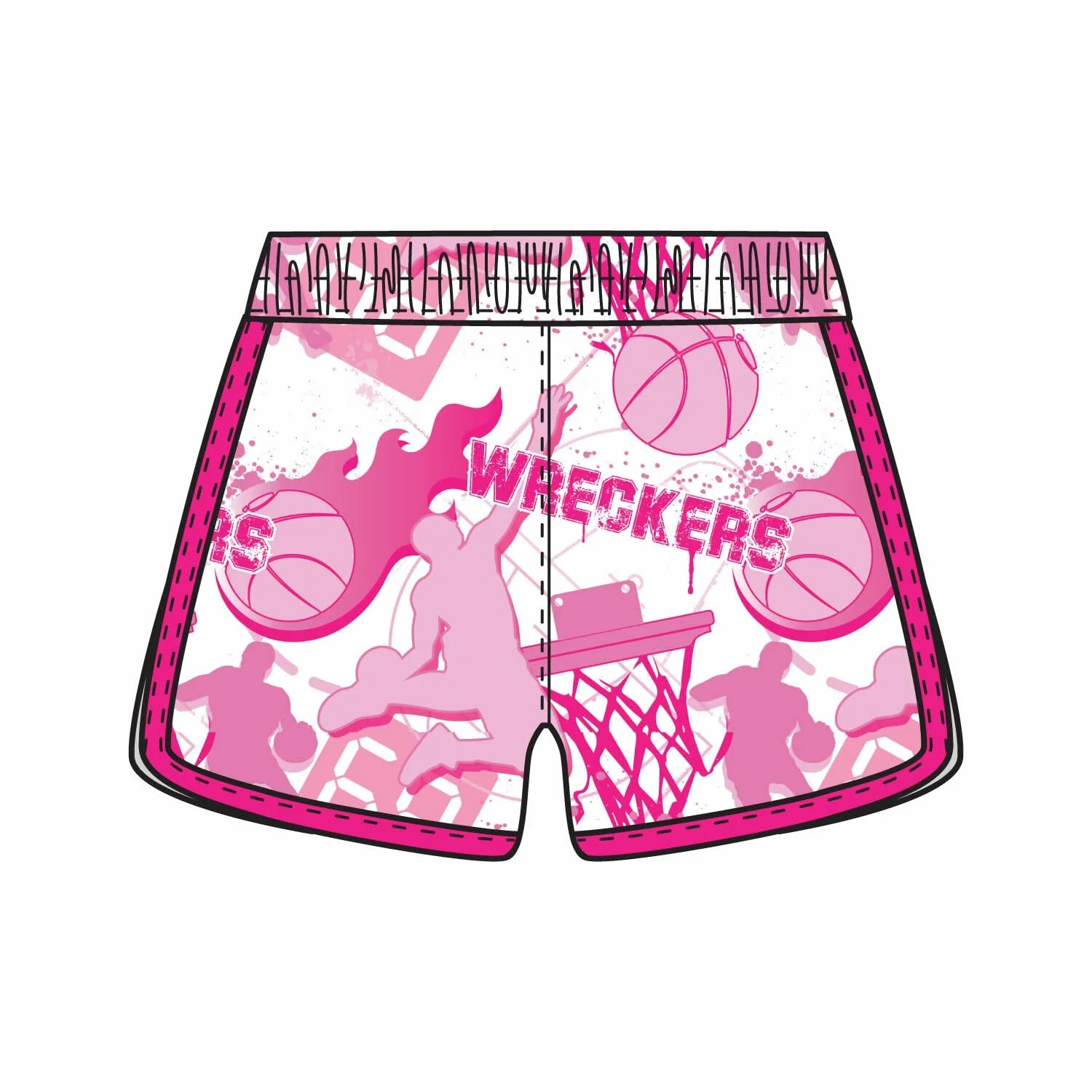Girls & Womens Westport Wreckers PAL Hoops Short - 3 colors! - Image 5