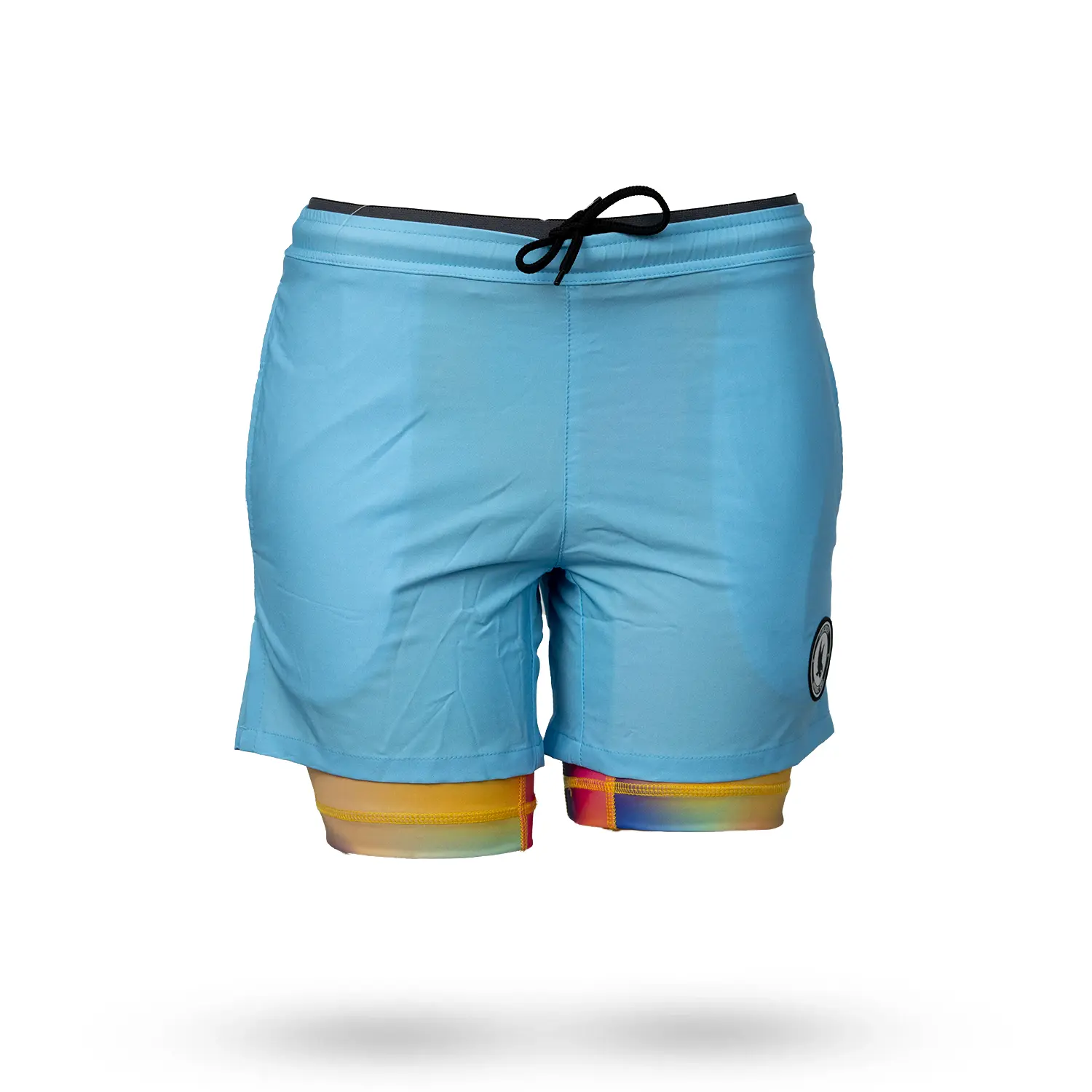 Mens Gradient Sky 2-1 7" Compression Short