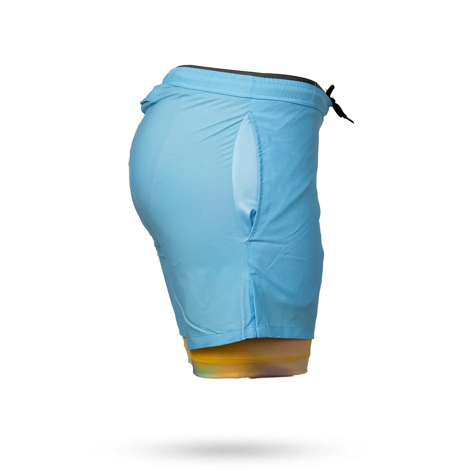 Mens Gradient Sky 2-1 7" Compression Short - Image 2