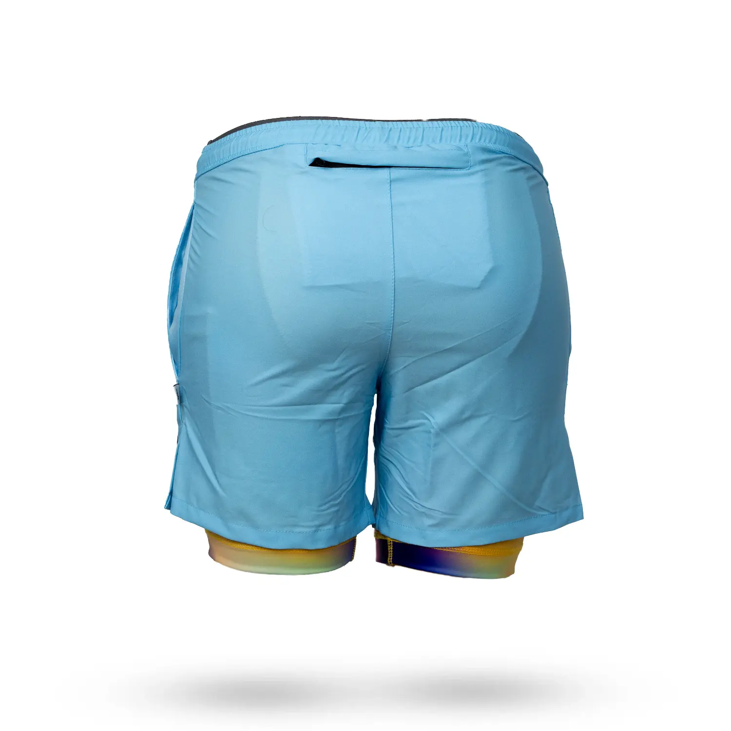 Mens Gradient Sky 2-1 7" Compression Short - Image 5