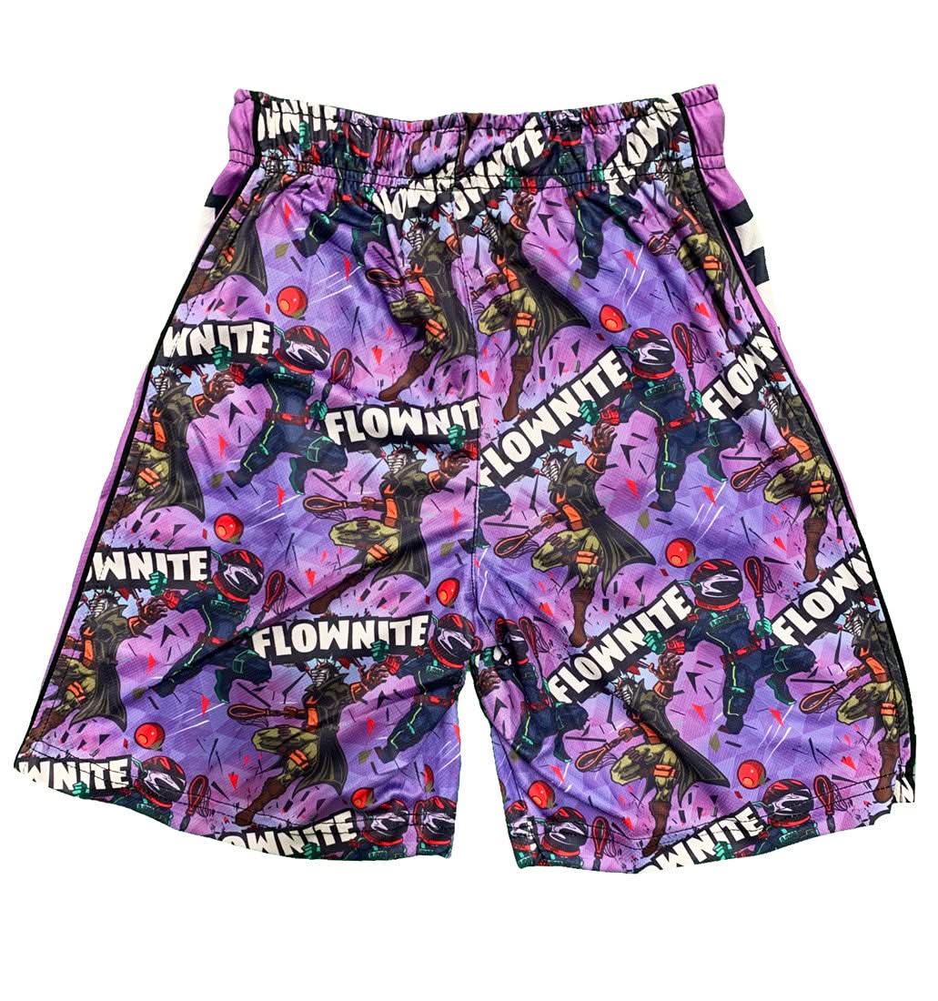 Mens Purple Flownite Shorts - Image 4