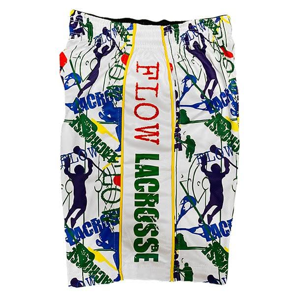 Mens Red, White & Blue Flow Lax Attack Short - Image 4
