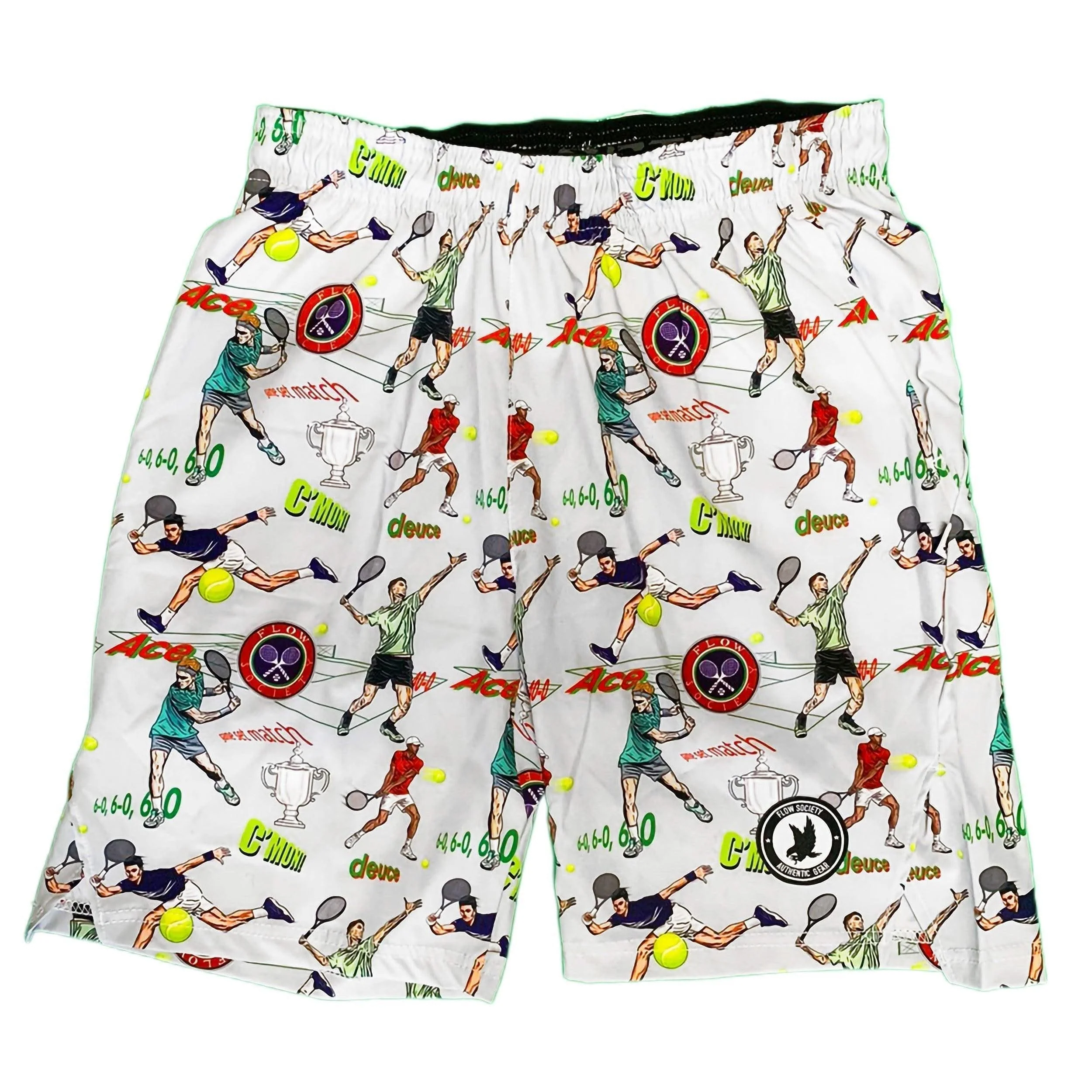 Mens Tennis Flow 9" Short White - Image 3