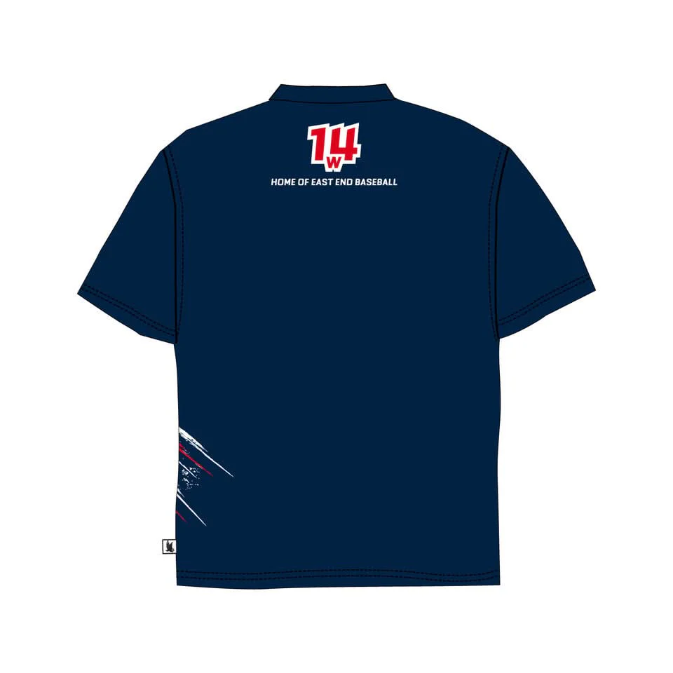 Youth & Adult 14th Ward Baseball Navy Tee Shirt - Image 2