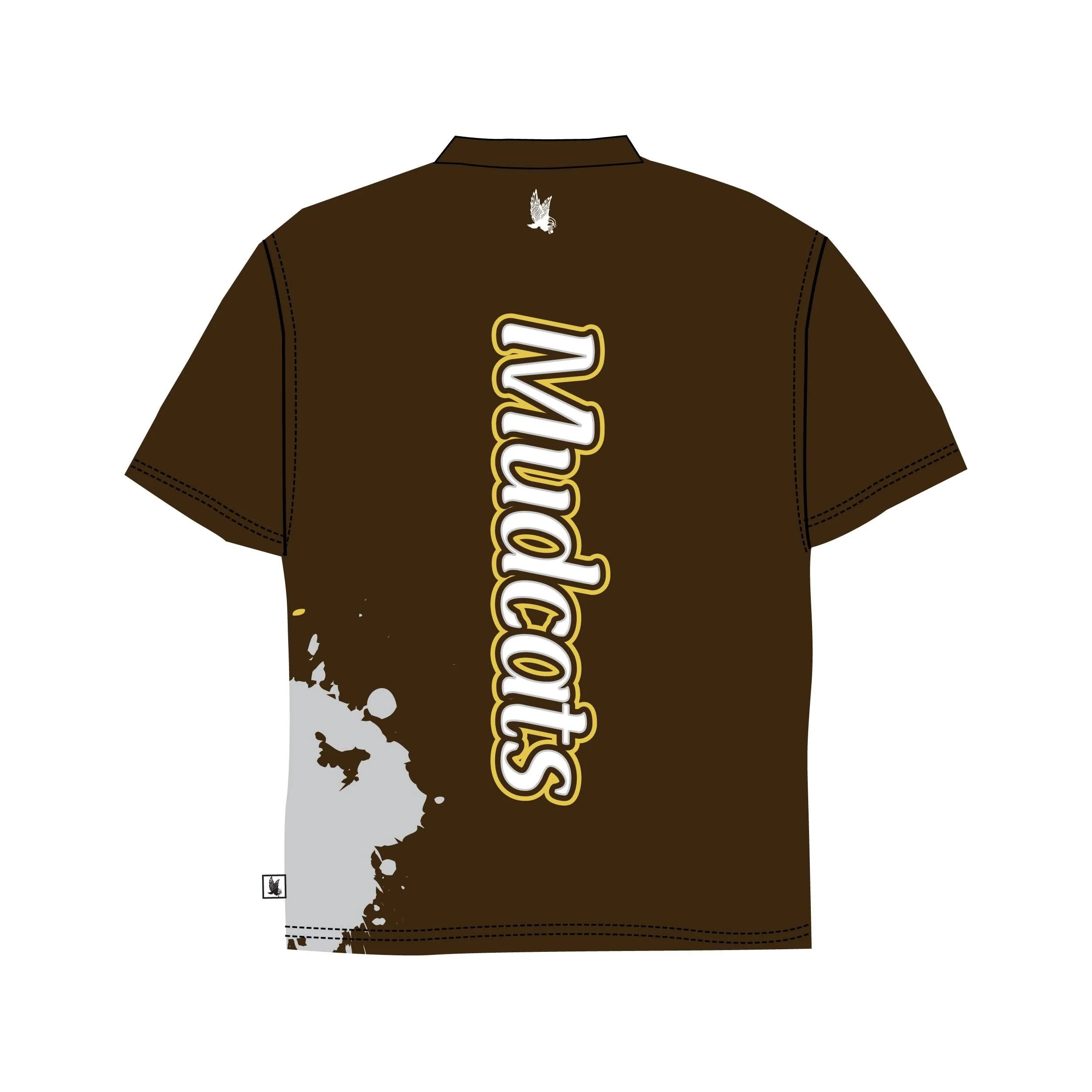 Youth & Adult Big Muddy Mudcats Brown Tee Shirt - Image 2