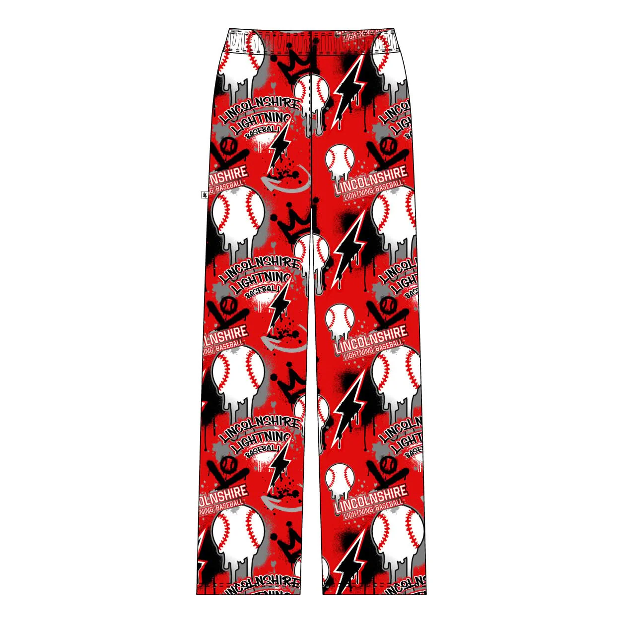 Youth & Adult Lincolnshire Lightning Baseball Drip Lounge Pant - 2 colors! - Image 4