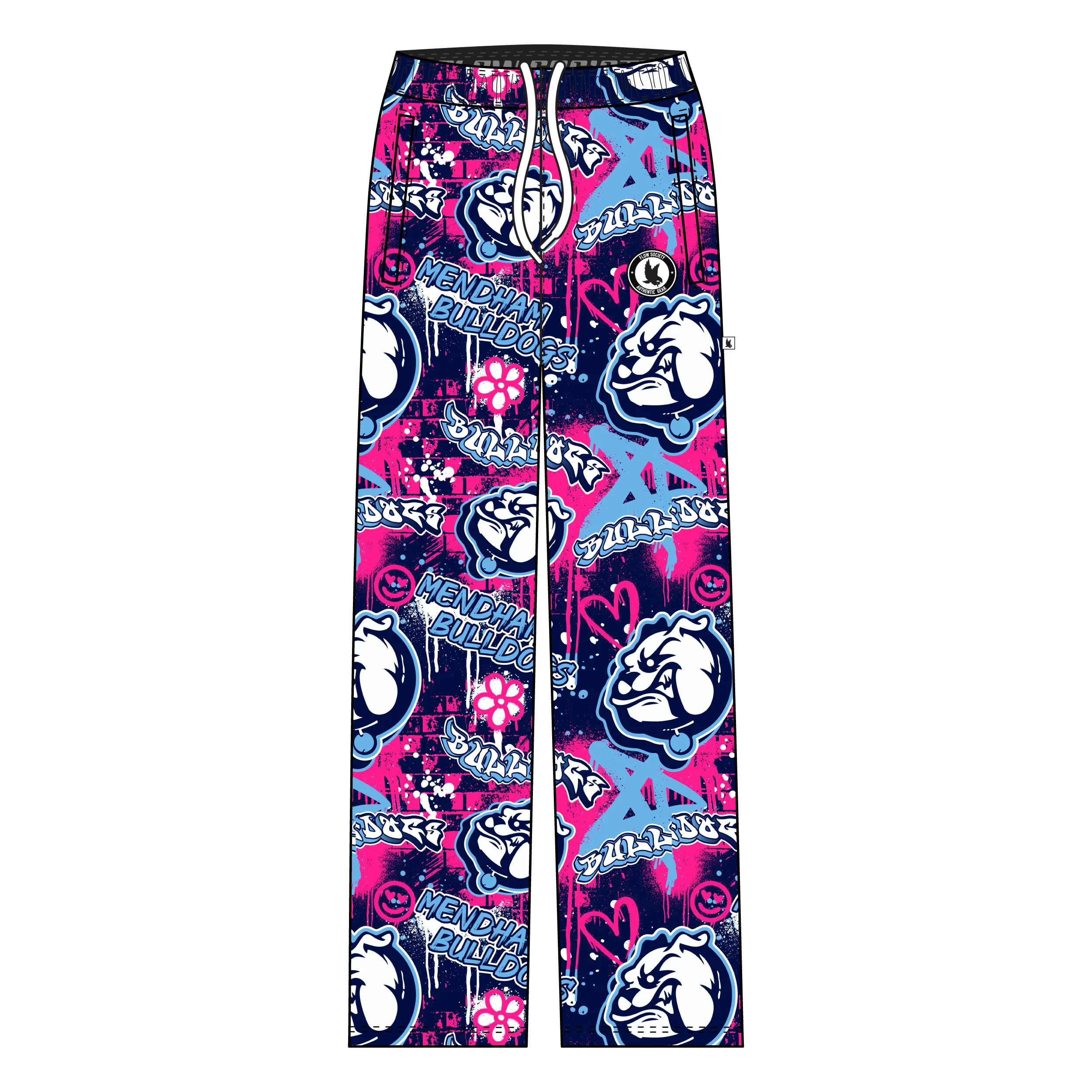 Youth & Adult Mendham Middle School Bulldogs Graffiti Lounge Pant - 2 color options!