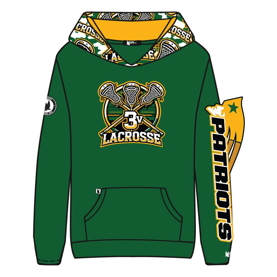 Youth & Adult Three Village Lacrosse Hoodie