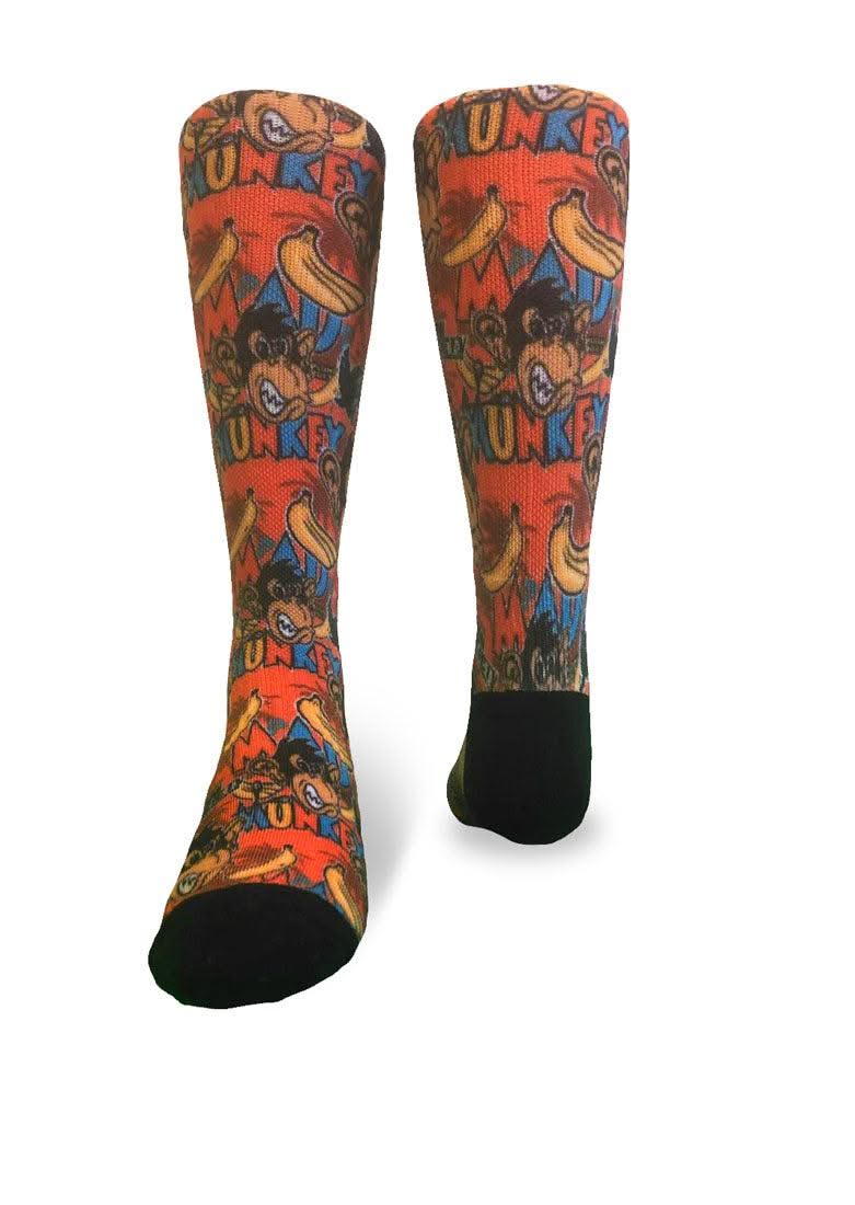 Youth Mad Monkey Crew Socks - Image 2